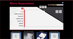 Desktop Screenshot of microseparations.in